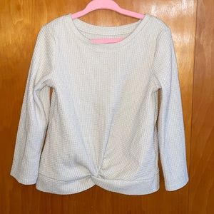 Cat & Jack Cozy Waffle Long Sleeve Top